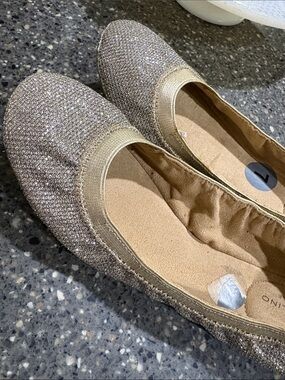 Sparkle Ballet Flats in Champagne